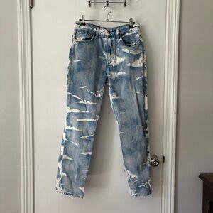 Ksubi Playback Motley straight-leg jeans with a unique bleached design